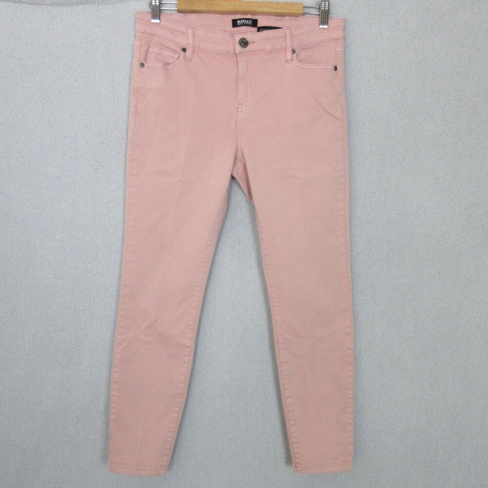 Buffalo David Bitton Jeans Womens 8 29 Skinny Ankle Pink Stretch Mid Rise Slim
